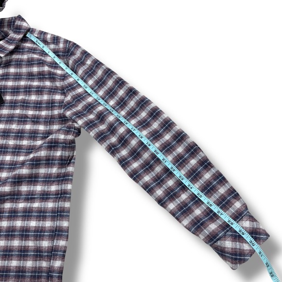 NWT Rails Forrest Flannel Shirt Mens Medium Dusk Berry Grey Plaid Cotton - $158 - Picture 12 of 12
